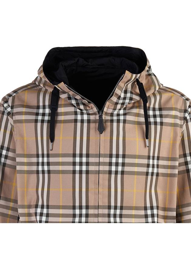 Burberry Vintage Check Reversible Hooded Jacket Beige
