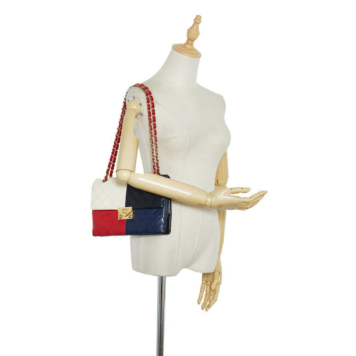 Top Quality Chanel Cruises Cocomark Interlocg Chain houlder Bag 401368 Multicolor Gold Leather  CHANEL