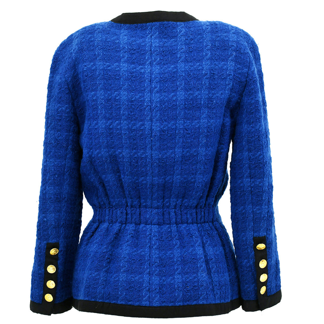 Top Quality Chanel Single Breasted Jacket Blue 20 #36