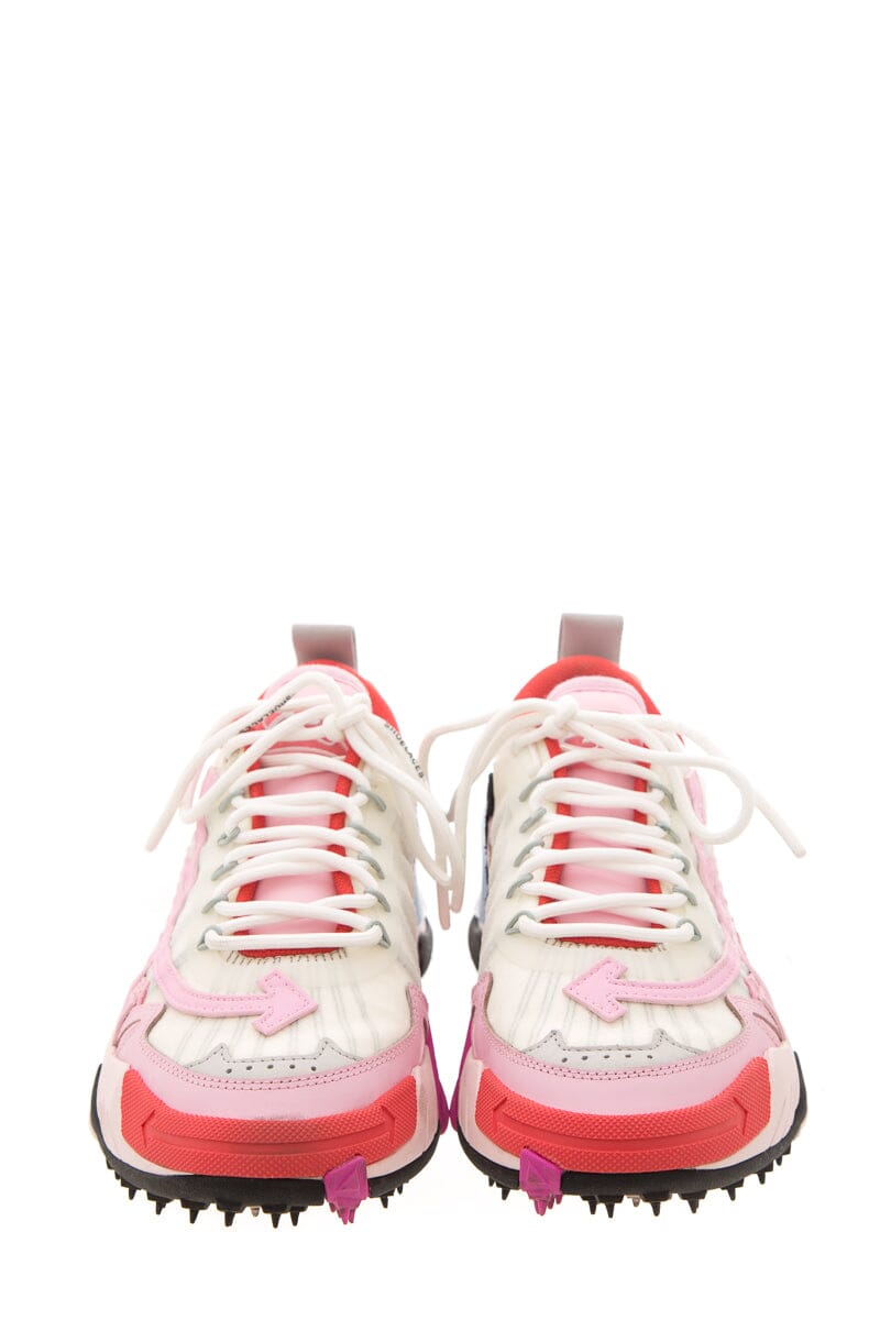Off White "Odsy 2000" Pink Mixed Media Sneakers SZ 40