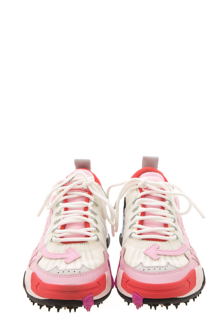 Off White "Odsy 2000" Pink Mixed Media Sneakers SZ 40