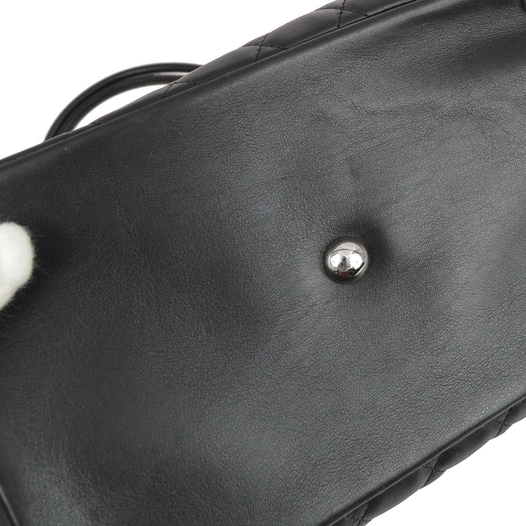 Top Quality Chanel 2004-2005 Black Calfskin Cambon Ligne Handbag