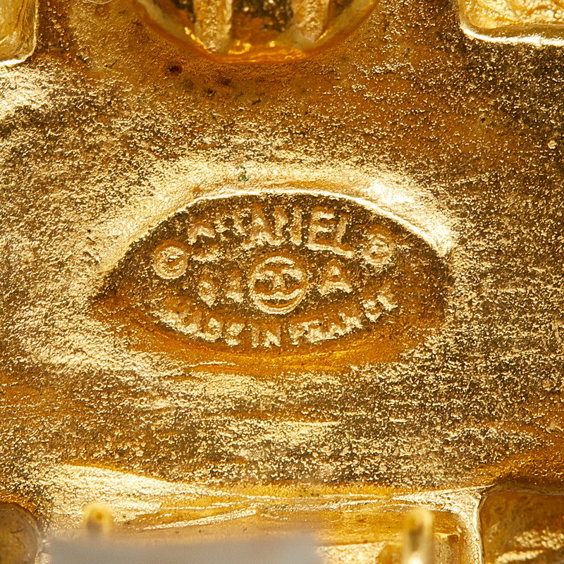 Top Quality Chanel Vintage Cocomark Cross Earring Gold  Ladies Chanel