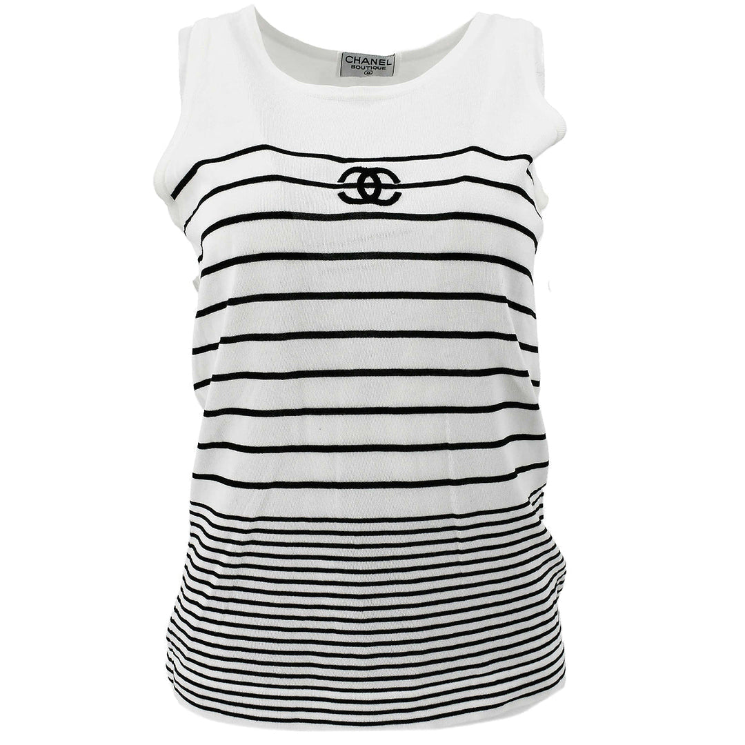 Top Quality Chanel CC striped cotton top #42