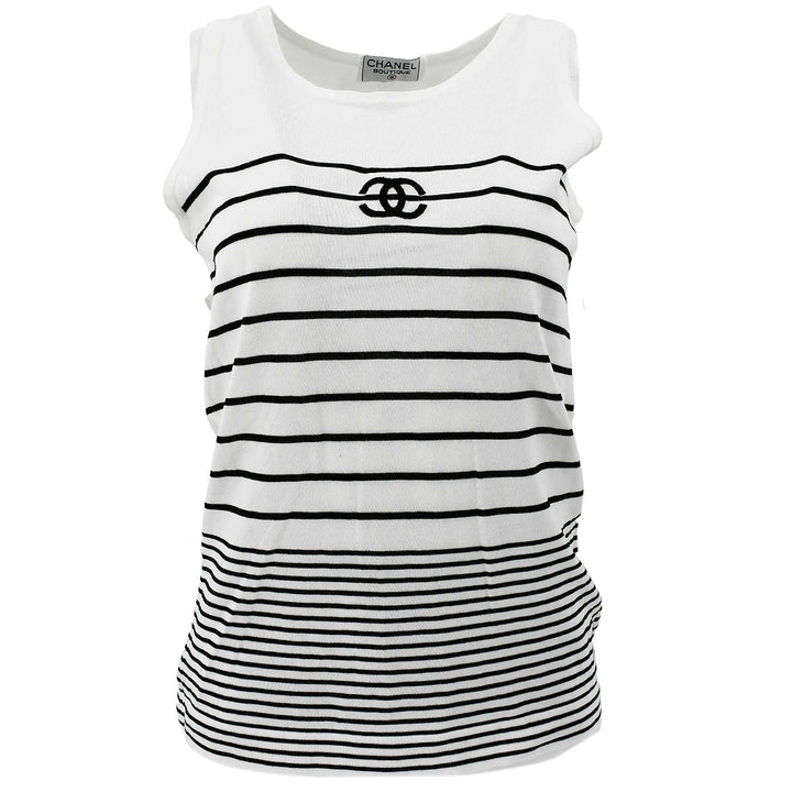 Top Quality Chanel CC striped cotton top #42