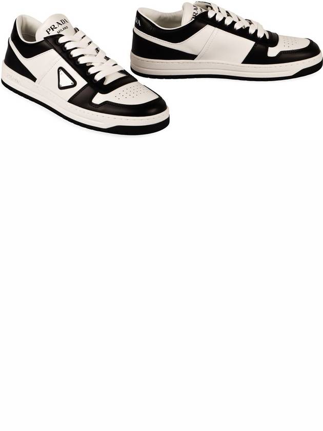 Prada Downtown Leather Low-Top Sneakers