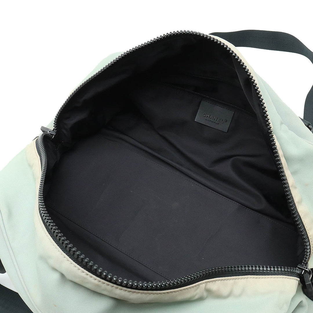 Top Quality Chanel Top Quality Chanel Sports Line Boston Bag Shoulder Bag Cocomark Nylon Canvas Karki Black A19976