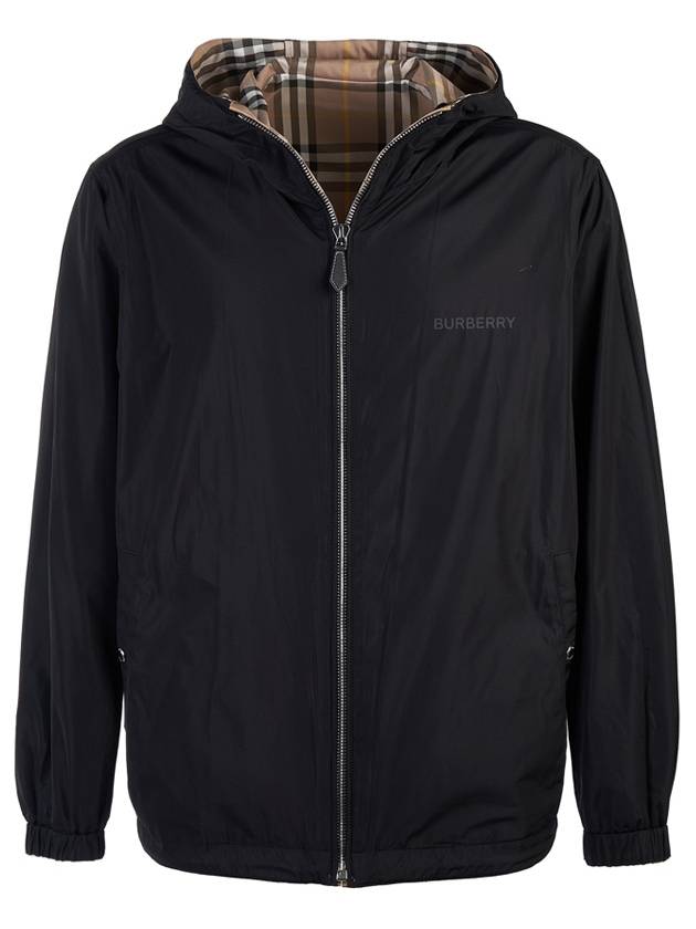 Burberry Vintage Check Reversible Hooded Jacket Beige