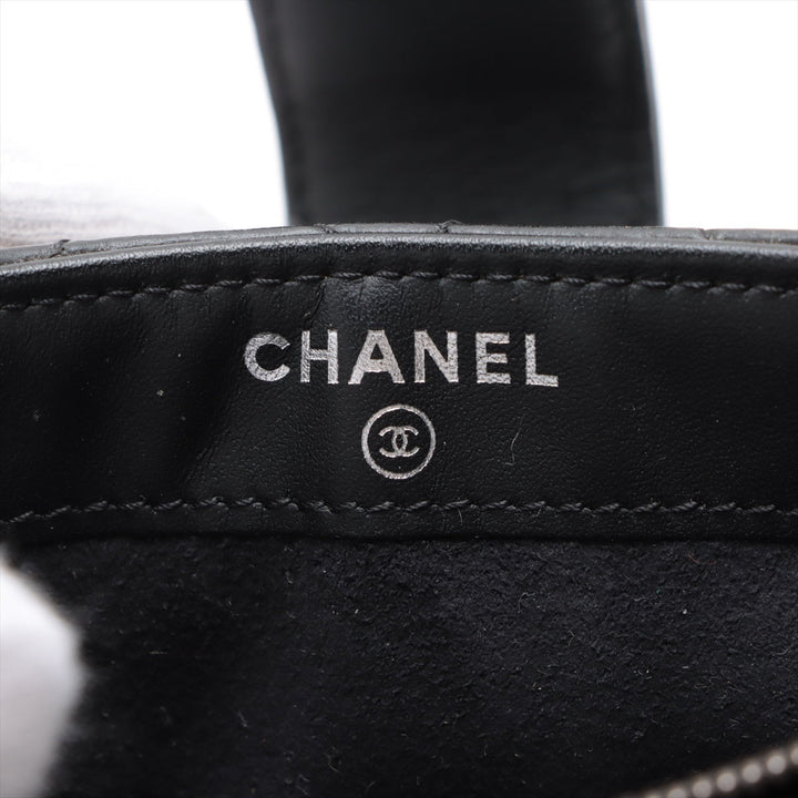 Top Quality Chanel Matrasse Leather Chain Shoulder Bag Black Silver Gold  20th