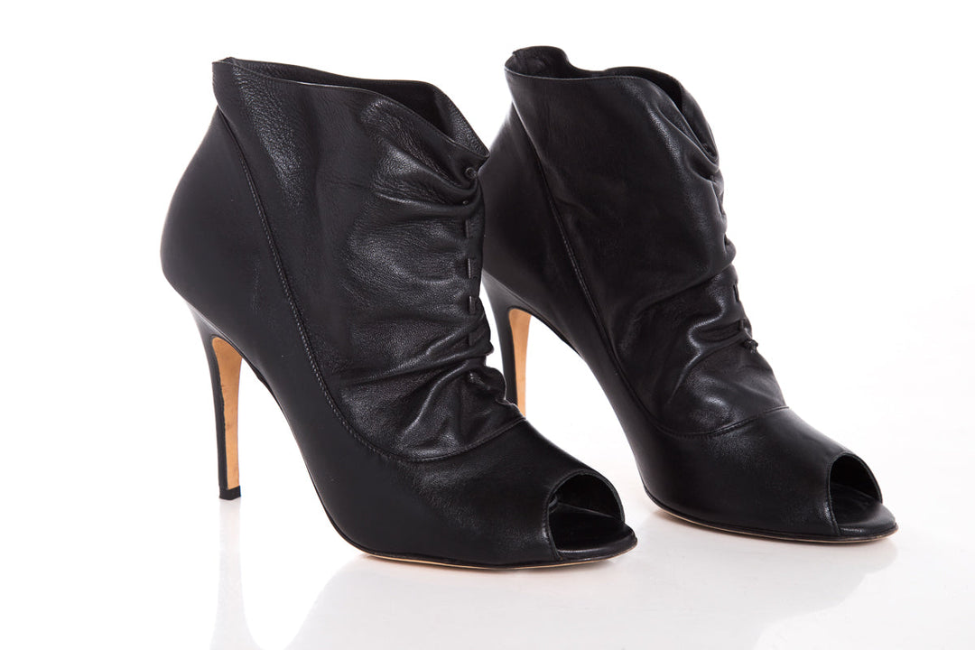 Manolo Blahnik Black Booties SZ 40.5
