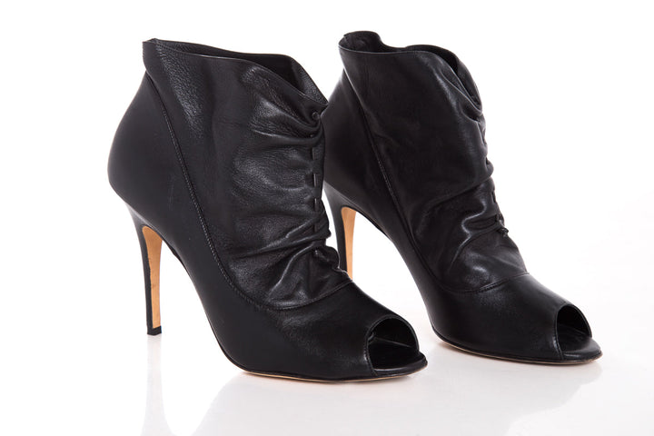 Manolo Blahnik Black Booties SZ 40.5