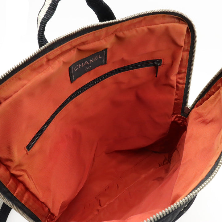 Top Quality Chanel  Travel Line Rucksack Backpack  Nylon  Black Black Blumin
