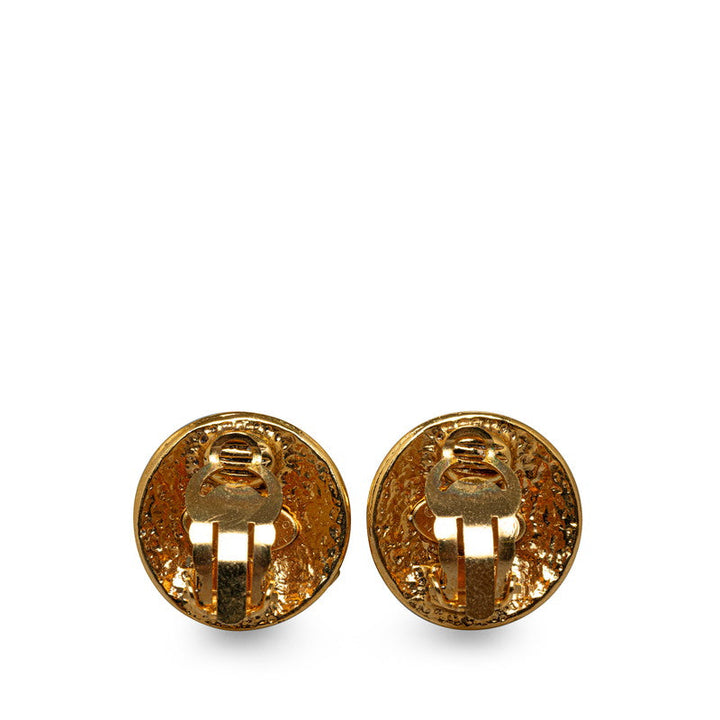 Top Quality Chanel Vintage Coco Round Stick Earrings G   Chanel