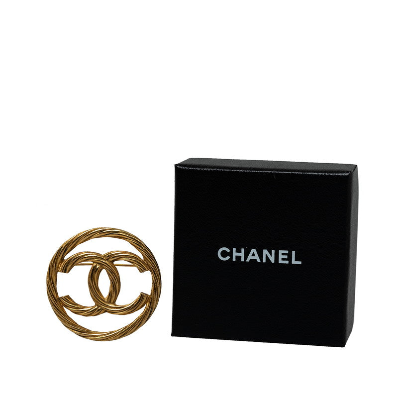 Top Quality Chanel Vintage Cocomark Turned Brochure Gold   Chanel