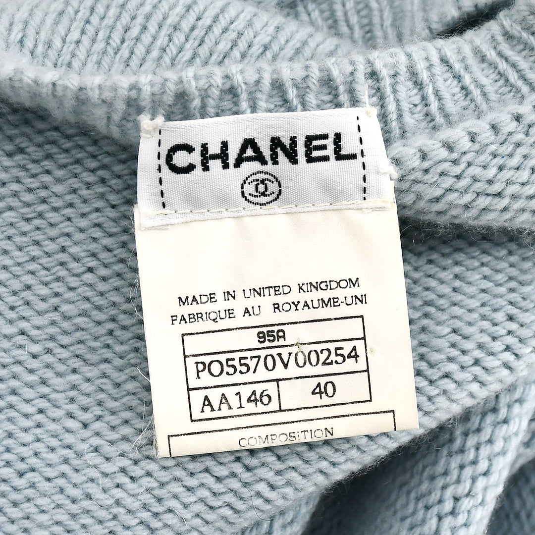 Top Quality Chanel Fall 1995 intarsia Camelia jumper #40
