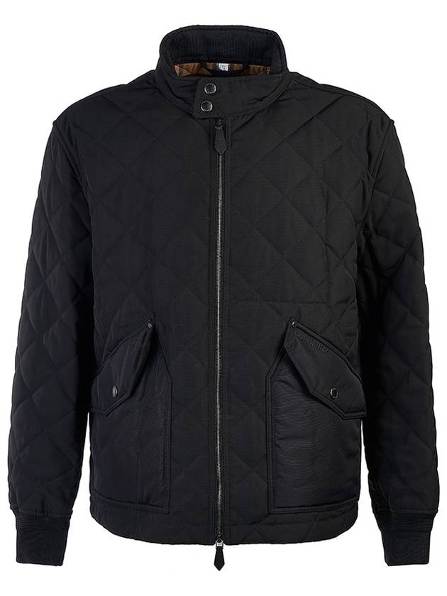 Burberry Diamond Quilted Thermoregulated Jacket Black