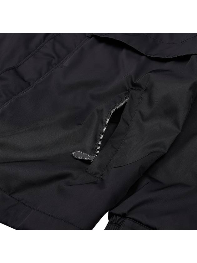 Burberry Packaway Monogram Windbreaker Black