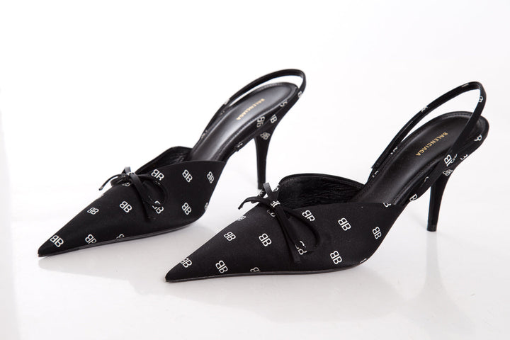Balenciaga Black Slingback Heels SZ 36