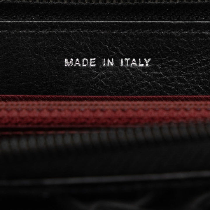 Top Quality Chanel Matrases Icon ymbol Charm Round Fashner Long Wallet Black Leather  CHANEL
