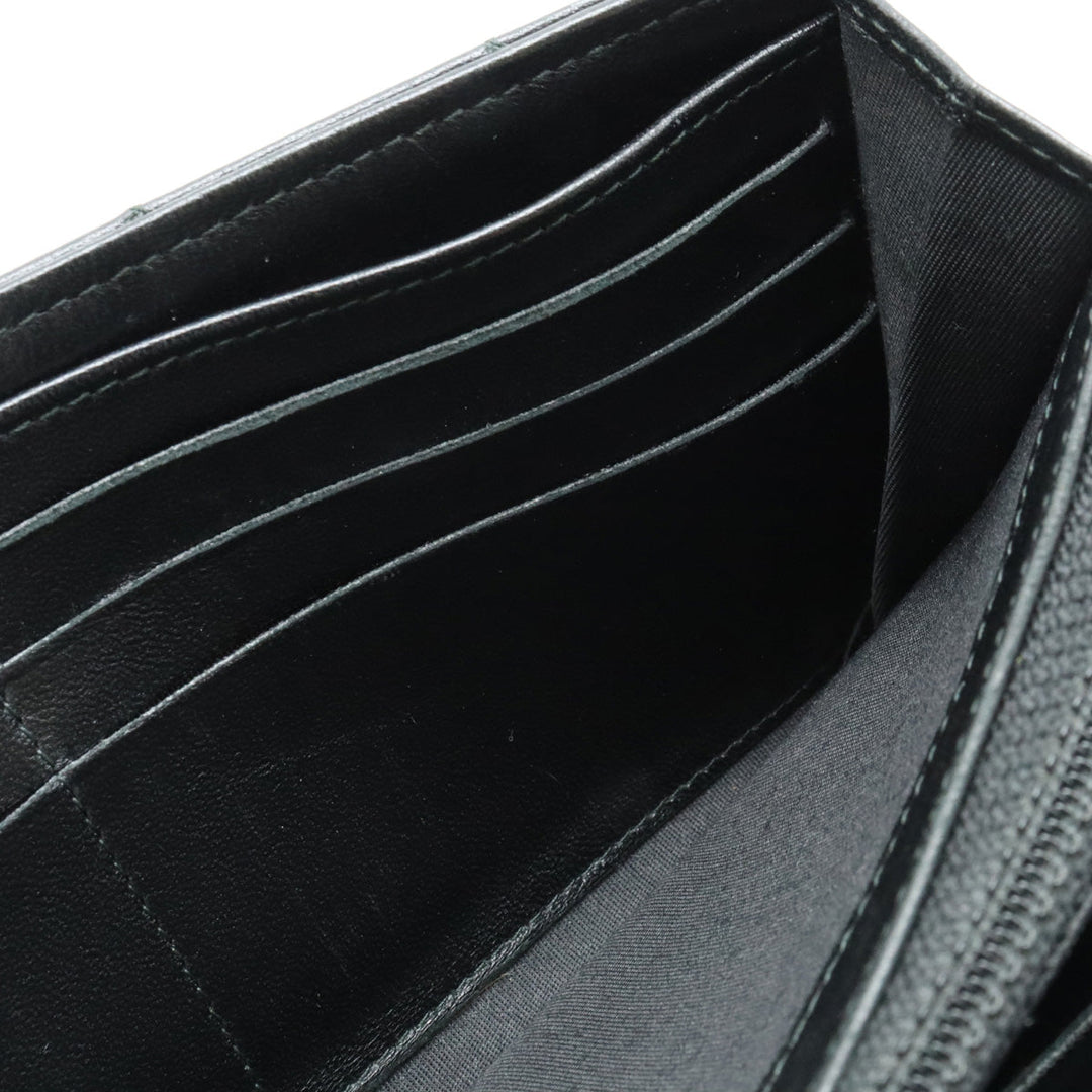Top Quality Chanel Top Quality Chanel BOY Top Quality Chanel MATRASSES COCOMARK 2 Foldable Wallet 2 Foldable Wallet Leather Black Black Silver Gold  A80286
