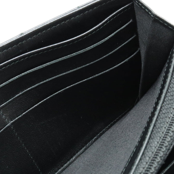 Top Quality Chanel Top Quality Chanel BOY Top Quality Chanel MATRASSES COCOMARK 2 Foldable Wallet 2 Foldable Wallet Leather Black Black Silver Gold  A80286