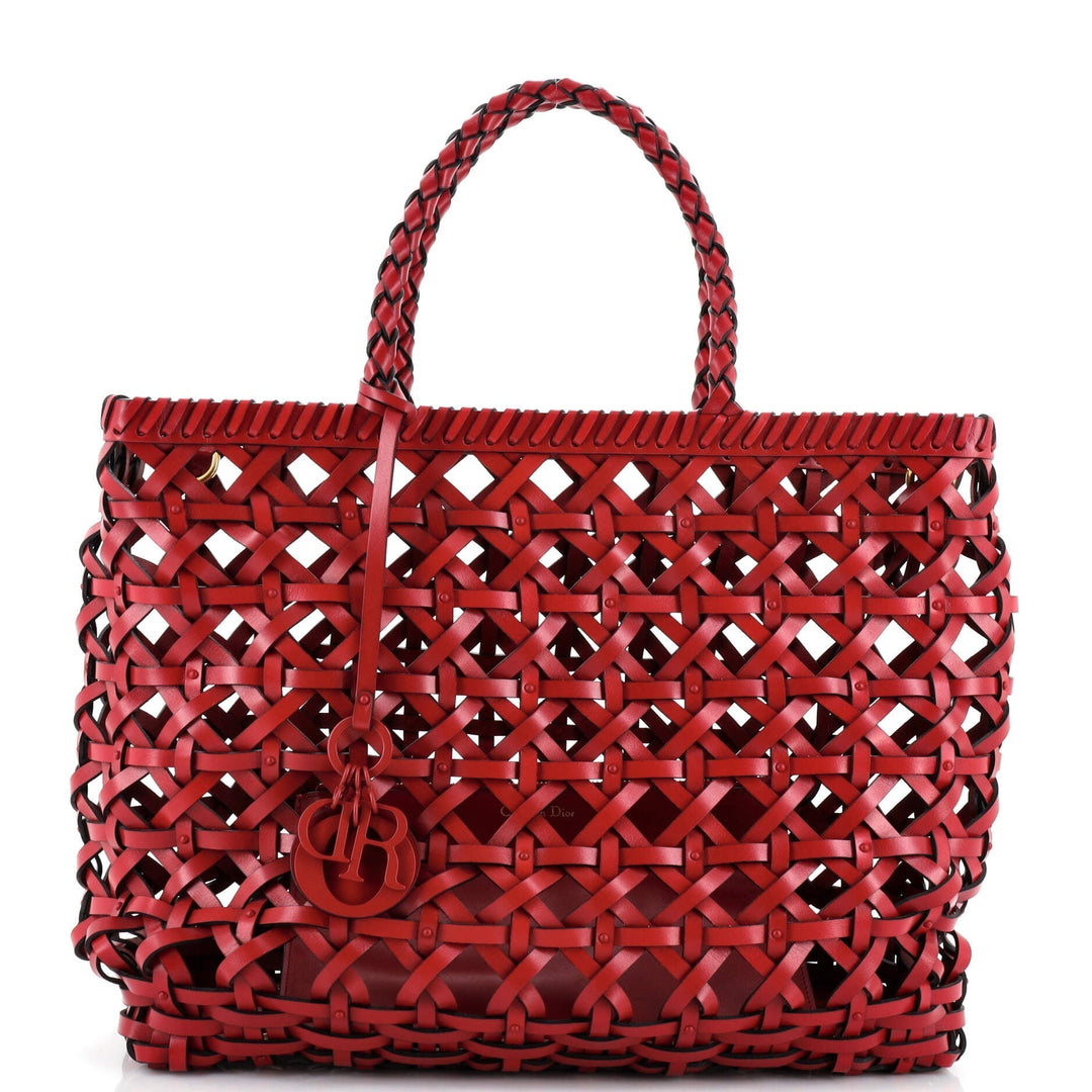 Top quality Dior Top quality DiorCabas Tote Cannage Woven Leather