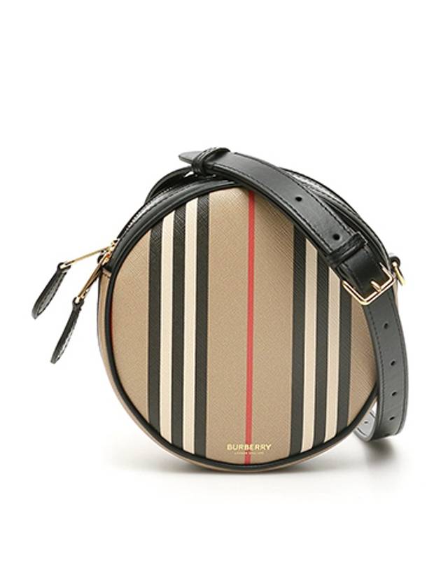Burberry Striped Round Cross Bag Beige