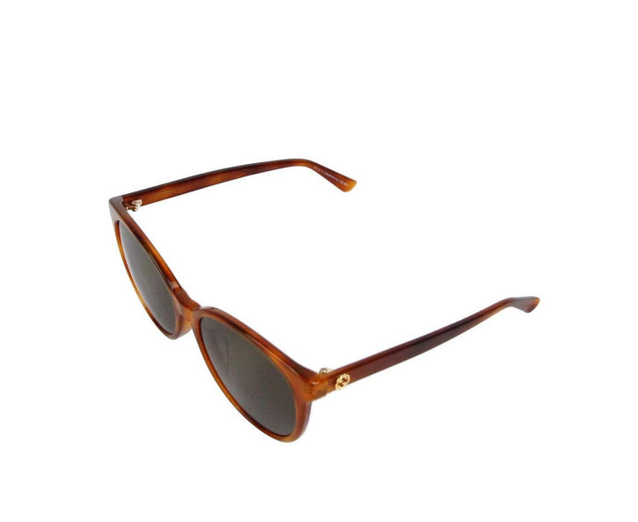 Gucci Women's  Mustard Acetate Round Sunglasses