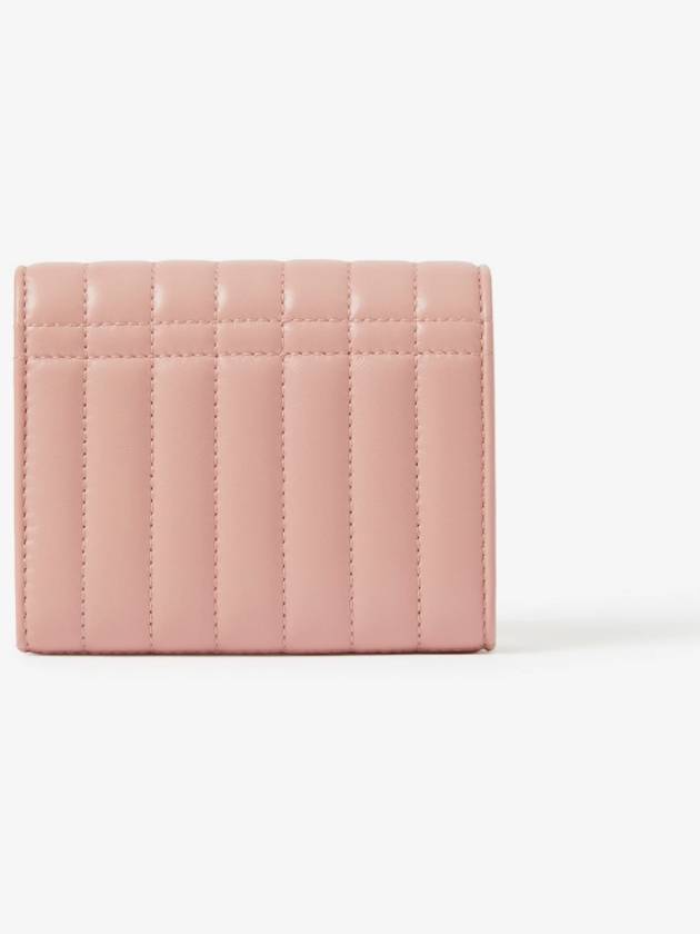 Burberry Lola Quilted Leather Folding Wallet Dusty Pink