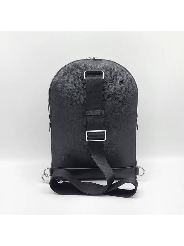 Burberry Logo Grained Leather Cross Bag Black