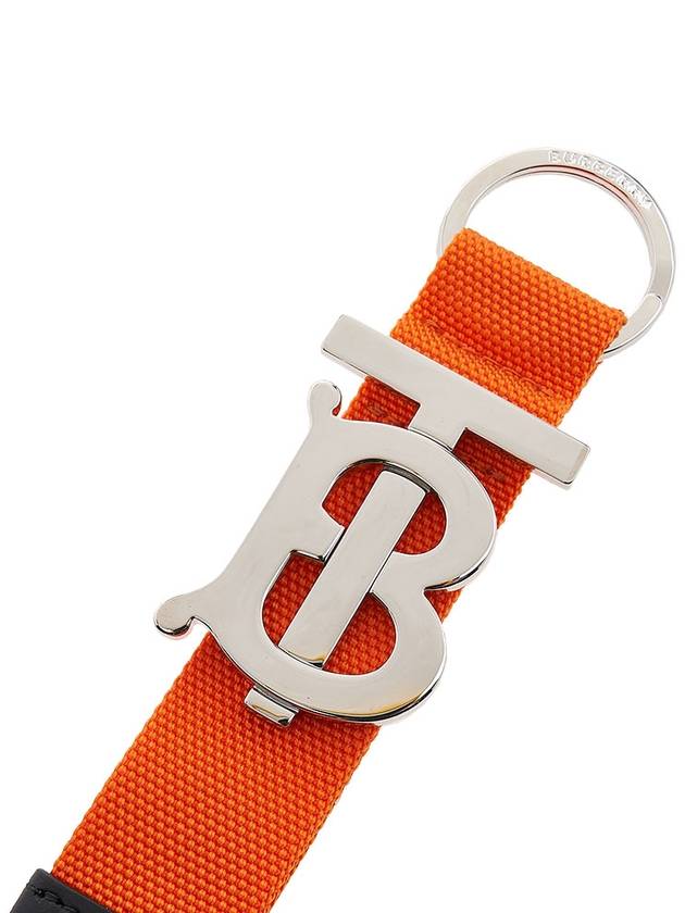 Burberry Monogram Motif Grainy Key Holder Orange