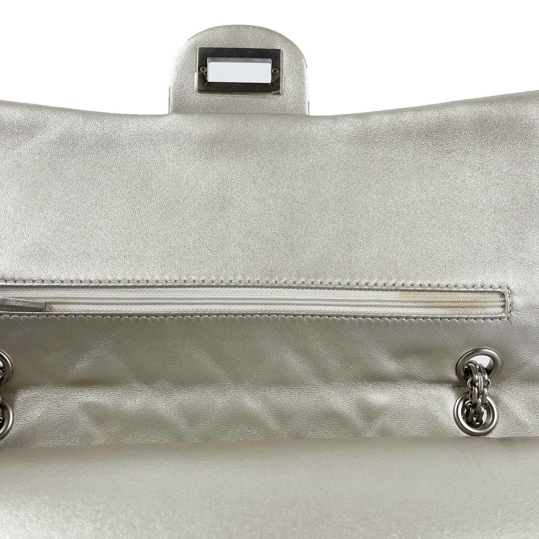 Chanel - Metallic Calfskin Quilted 2.55 Reissue 227 Double New - Shoulder Bag