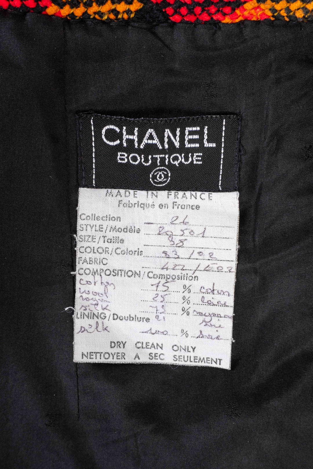 Ensemble de tailleur Top Quality Chanel 1990's