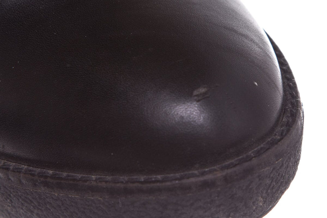 Moncler Pony and Leather Brown Booties SZ 38