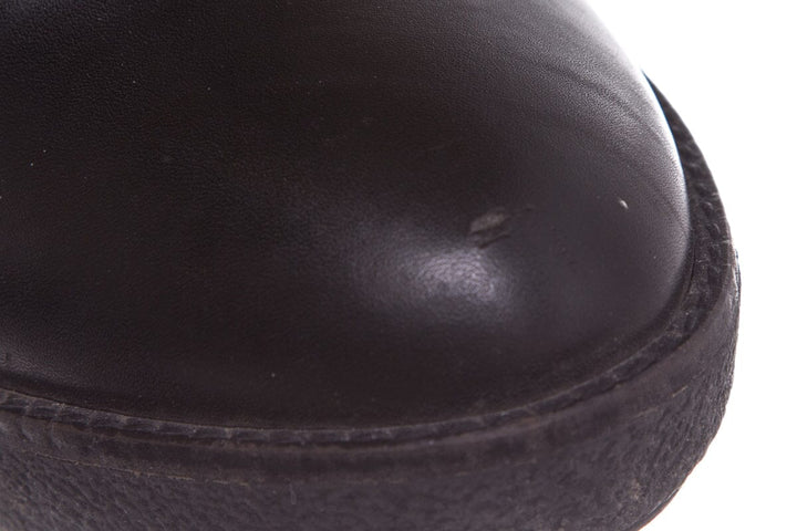Moncler Pony and Leather Brown Booties SZ 38