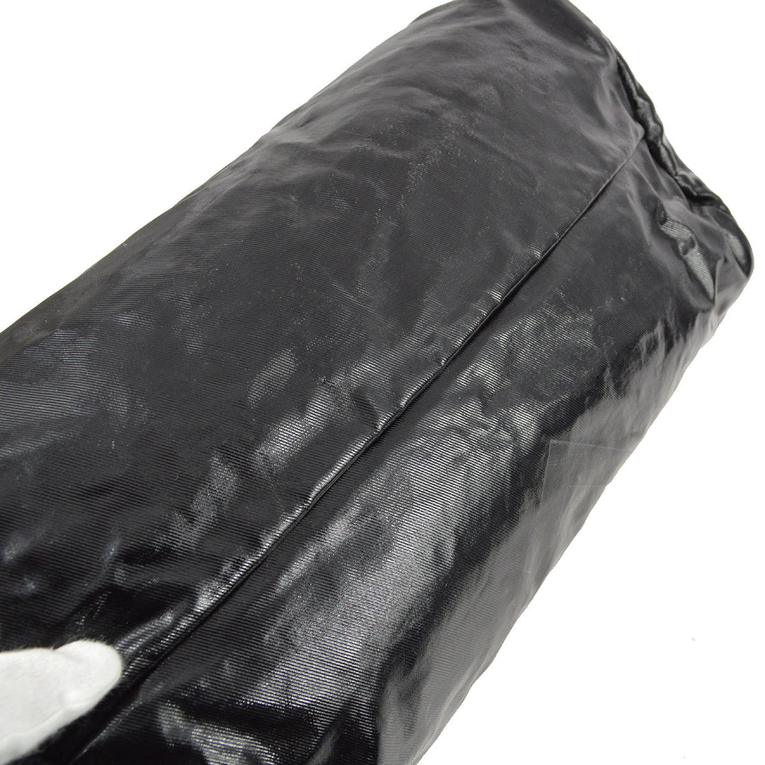 Top Quality Chanel Black Vinyl Sport Line Duffle Gym Bag