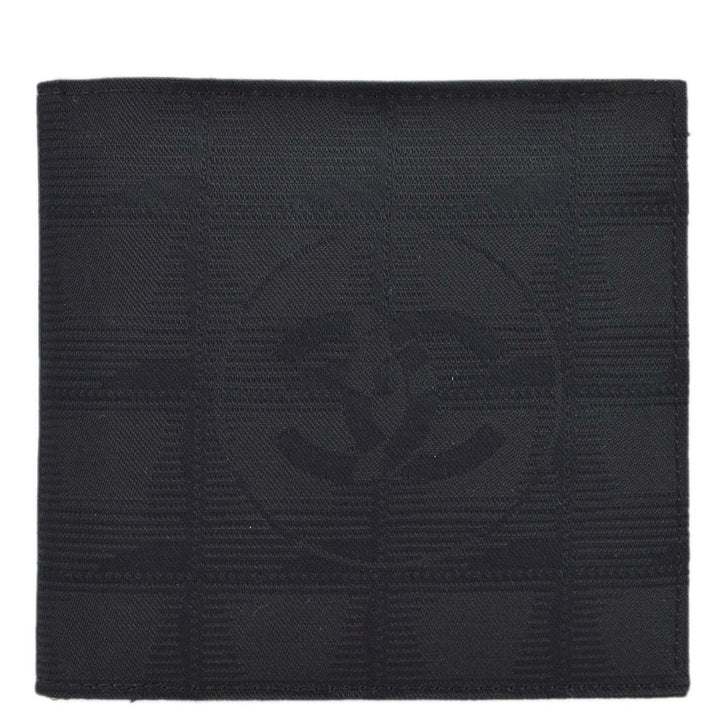 Top Quality Chanel 2000-2001 Black New Travel Line Bifold Wallet