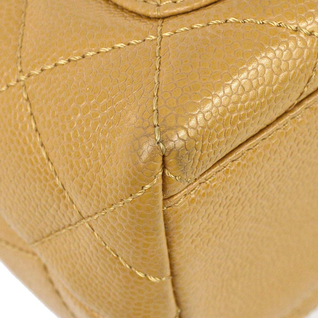 Top Quality Chanel 2004-2005 Beige Caviar Kelly Handbag
