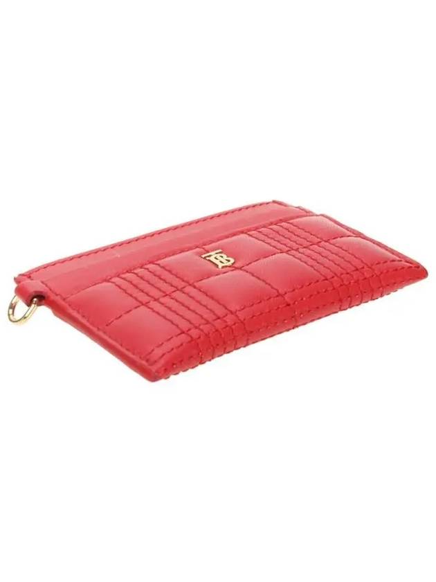 Burberry TB Quilted Card Wallet Red