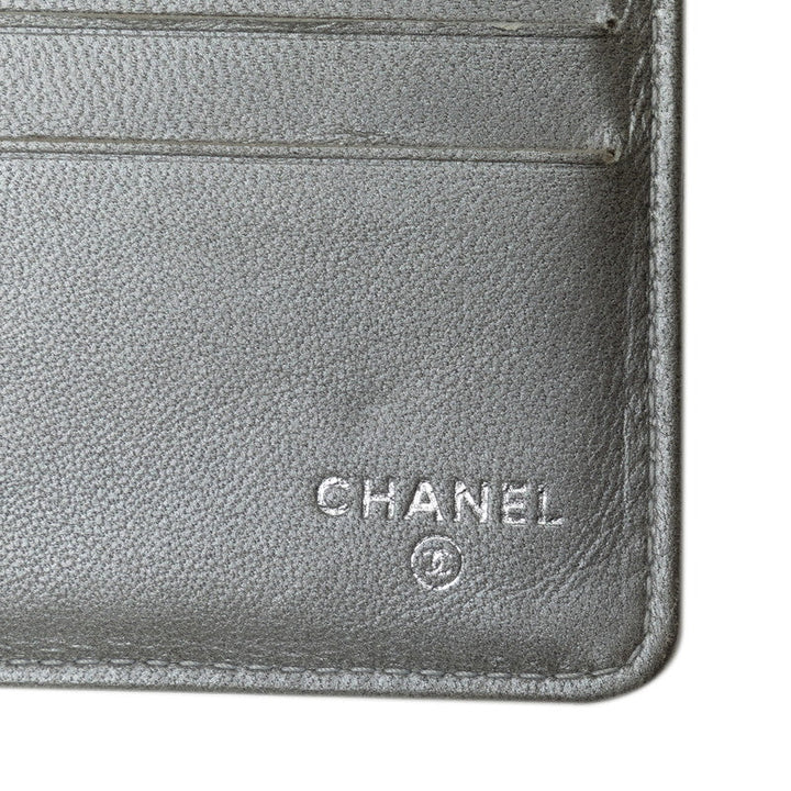 Top Quality Chanel CAMERIA COCOMARK Double Folded Wallet Black   CHANEL