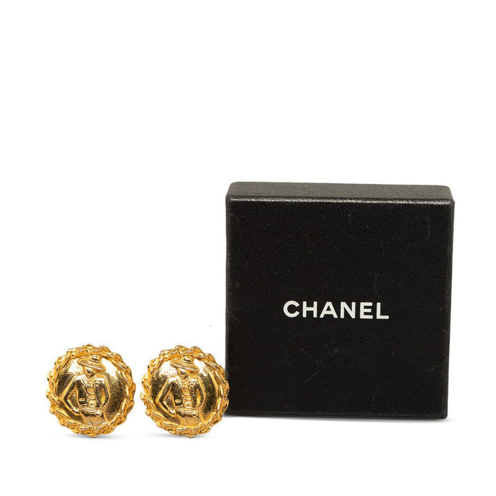 Top Quality Chanel Mademoiselle Round Earring G   Chanel