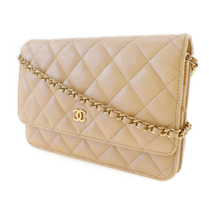 Top Quality Chanel Classic Chain Wallet Caviar Skin