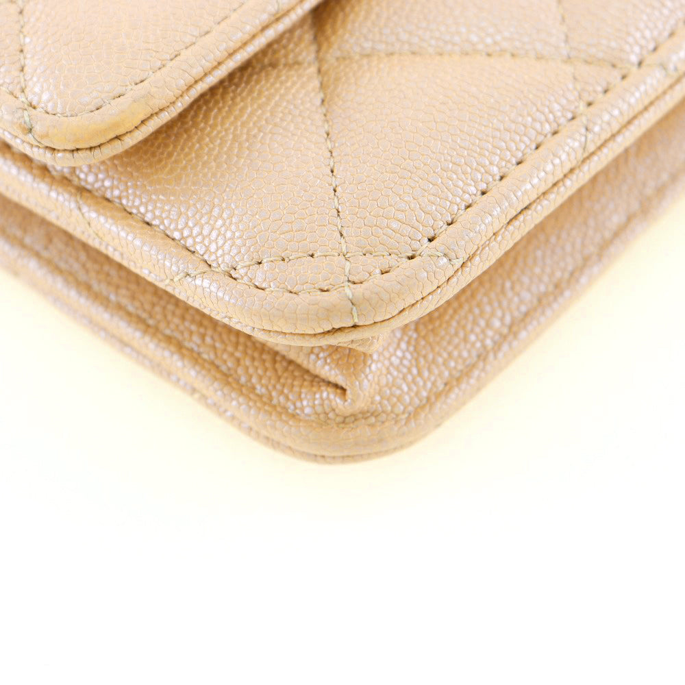 Top Quality Chanel Classic Chain Wallet Caviar Skin