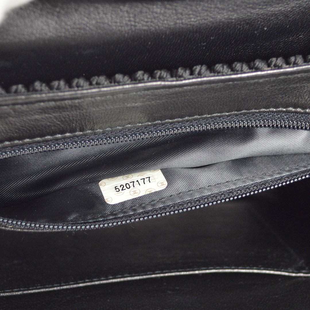 Top Quality Chanel Black Canvas Braid Handbag