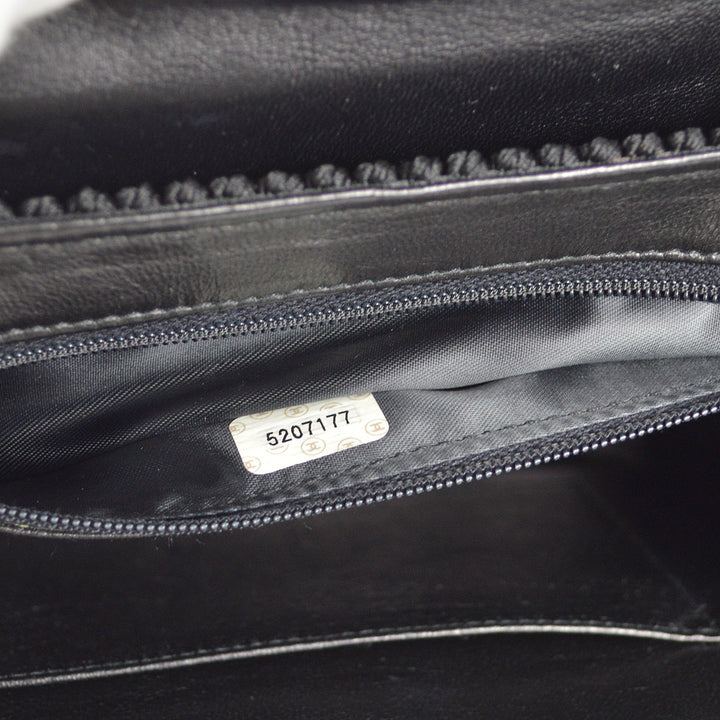Top Quality Chanel Black Canvas Braid Handbag