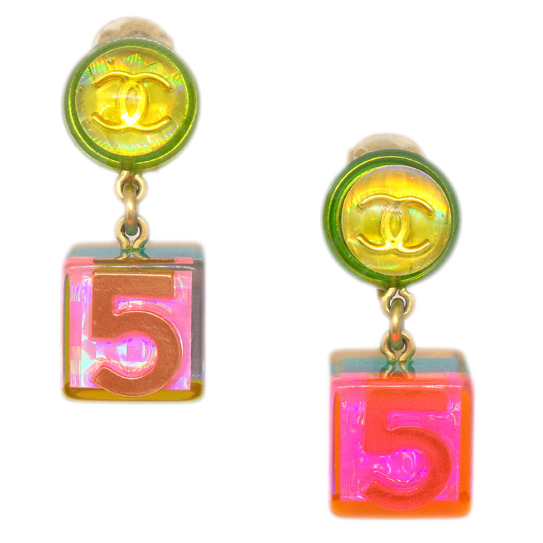 Top Quality Chanel Dangle Earrings Gold Clip-On 97A