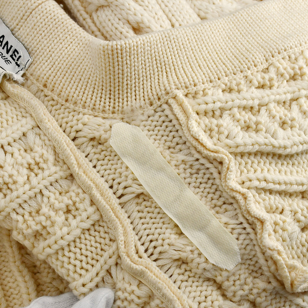 Top Quality Chanel cable-knit wool long cardigan #38