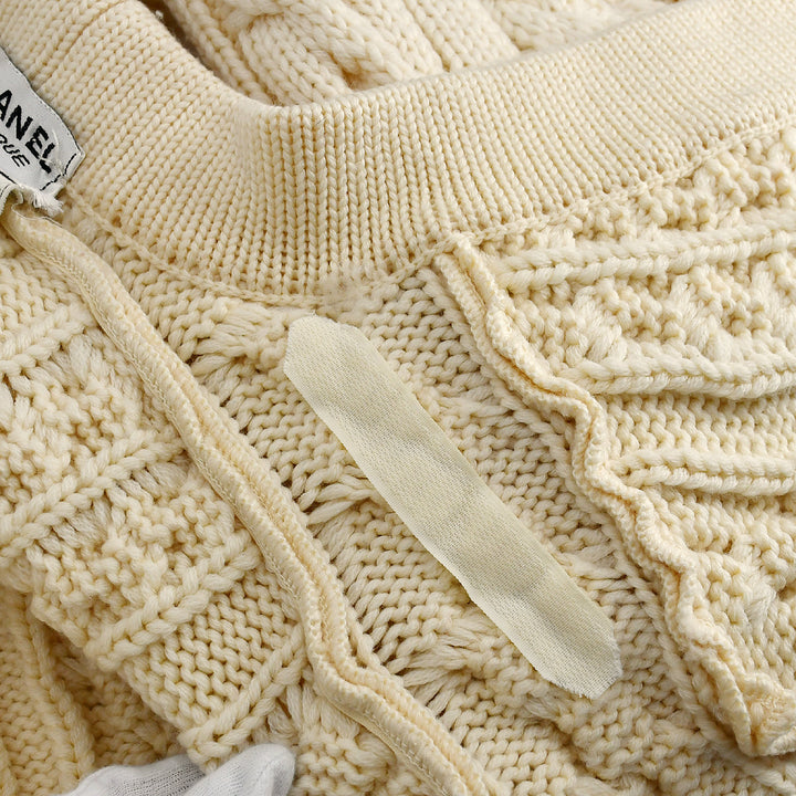 Top Quality Chanel cable-knit wool long cardigan #38
