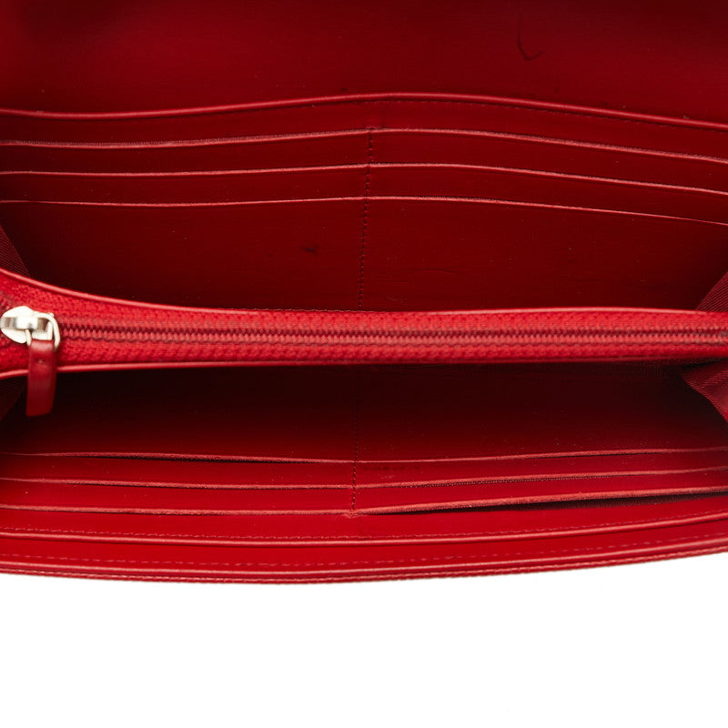 Top Quality Chanel Cocomark Long Wallet Red Caviar   Chanel
