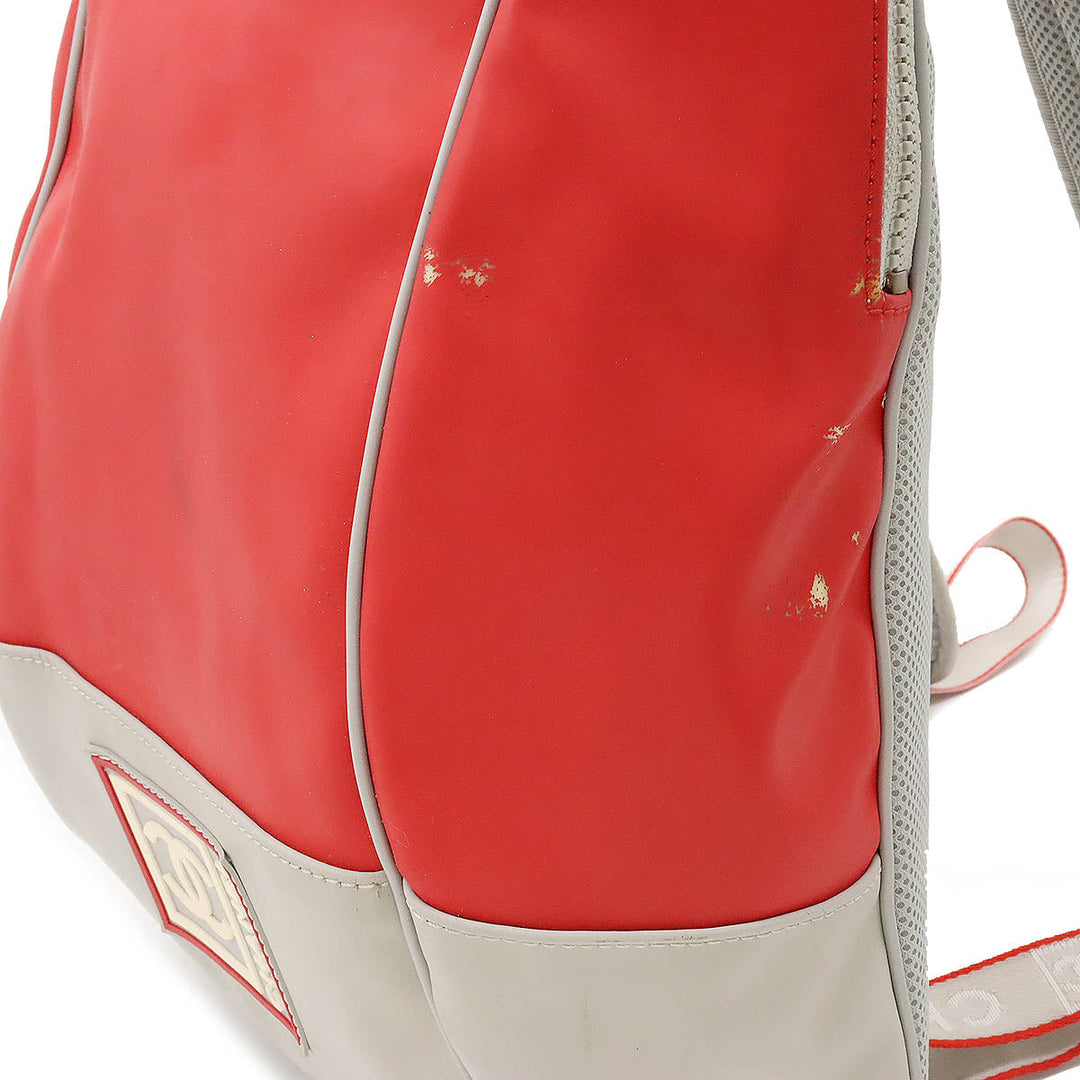 Top Quality Chanel Top Quality Chanel SPORTS LINE COCOMARK BACKPACK RUCKSACH LAVER Mesh RED RED GREY